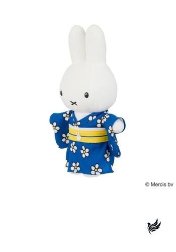 Sekiguchi] Japanesque Miffy Kimono Plush Toy with Floral Pattern