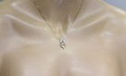 925 10k rose gold black white diamond dog heart pendant necklace puppy love 18" — photo 7