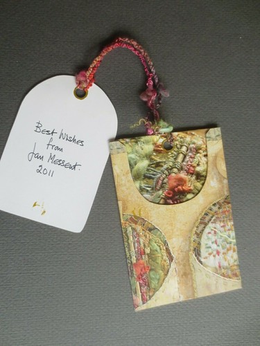 JAN MESSENT BOOKMARK Printed Card Tassel Attached with Fancy Silk Thread 2011 - Picture 3 of 4