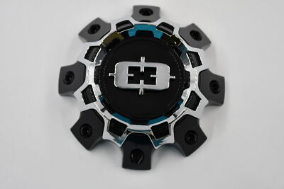 Vision 348 349 404 409  C404GB-8V Gloss Black Wheel Center Cap Fit 8x6.5/170/180