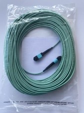 30M MPO-MPO 40 Gb 50/125 OM3 Fiber Cable 12 Strand Type B
