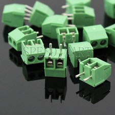 50 x 2 Pin 3.5mm 2 way straight pin PCB Universal Screw Terminal Block Connector