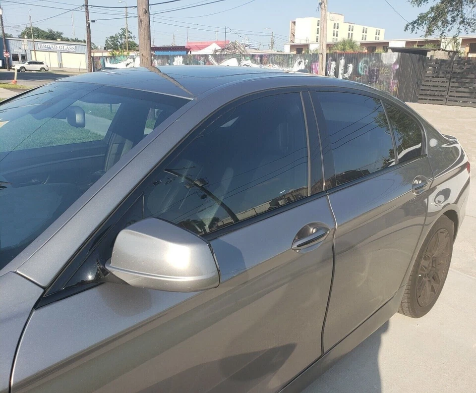 Superposición de apagón de eliminación de cromo para BMW Serie 5 F10 2011-16 moldura de ventana Foto 2 de 3