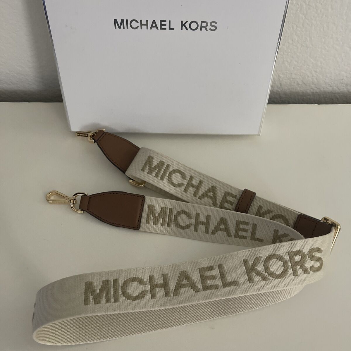 NEW MICHAEL KORS LOGO Crossbody Replacement Logo Webbing NEW MICHAEL KORS LOGO Crossbody Replacement Logo Webbing