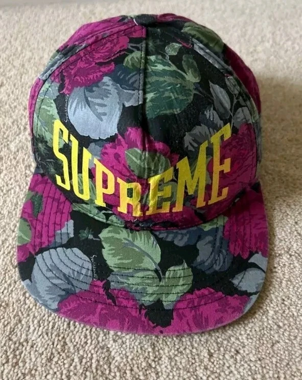 SS18 Supreme Floral 5 panel cap hat