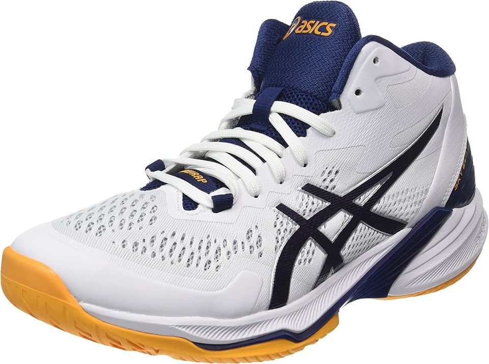 ASICS Men's Volleyball Shoes SKY ELITE FF MT 2 White Deep Ocean