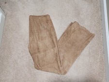 VS2 by Vakko High Rise Raw Hem Goat Suede High Rise Women's Size 6 Vintage Pants