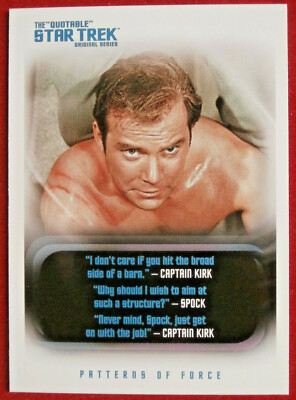 QUOTABLE STAR TREK TOS - Card #076 - AN IDEA CAN'T BE SEEN OR FELT