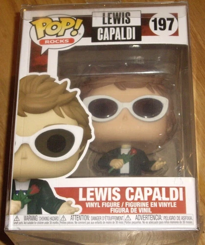 LEWIS CAPALDI - FUNKO POP ROCKS - No. 197 - 2020 NEW / PROTECTOR