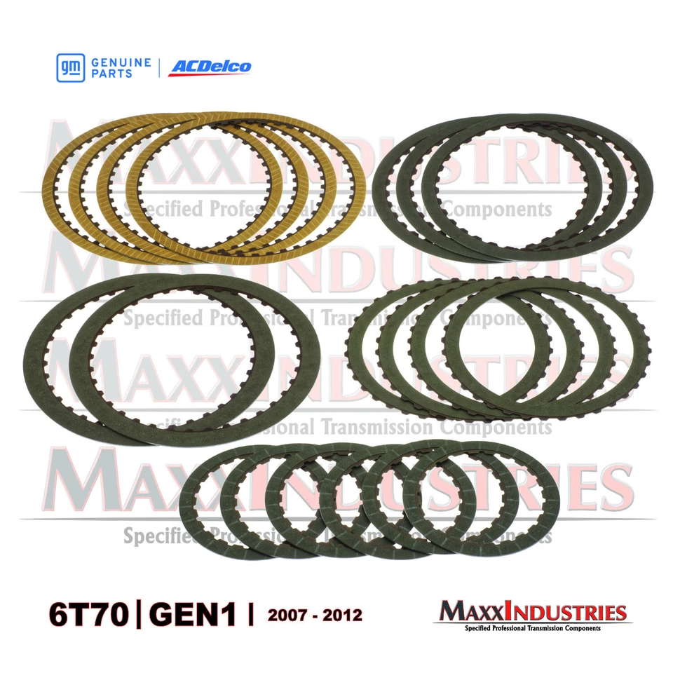 Kit de embragues de fricción de transmisión para GM 6T70 6T75 2007-2012 OEM ACDelco 19 piezas Foto 3 de 4