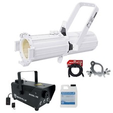Chauvet DJ EVE E-50Z Ellipsoidal White Gobo Spot Light Fog Machine Cable Clamp