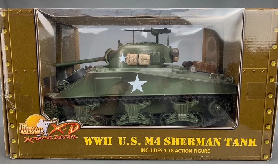 21st Century Toys / Ultimate Soldier WWII U.S. M4 Sherman Tank 1:18 D0652 CB - Image 2 of 4