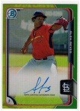 #/99  ALEX REYES  RC Prospect Auto ▪ 2015 Bowman Chrome GREEN Refractor  BCAP-AR