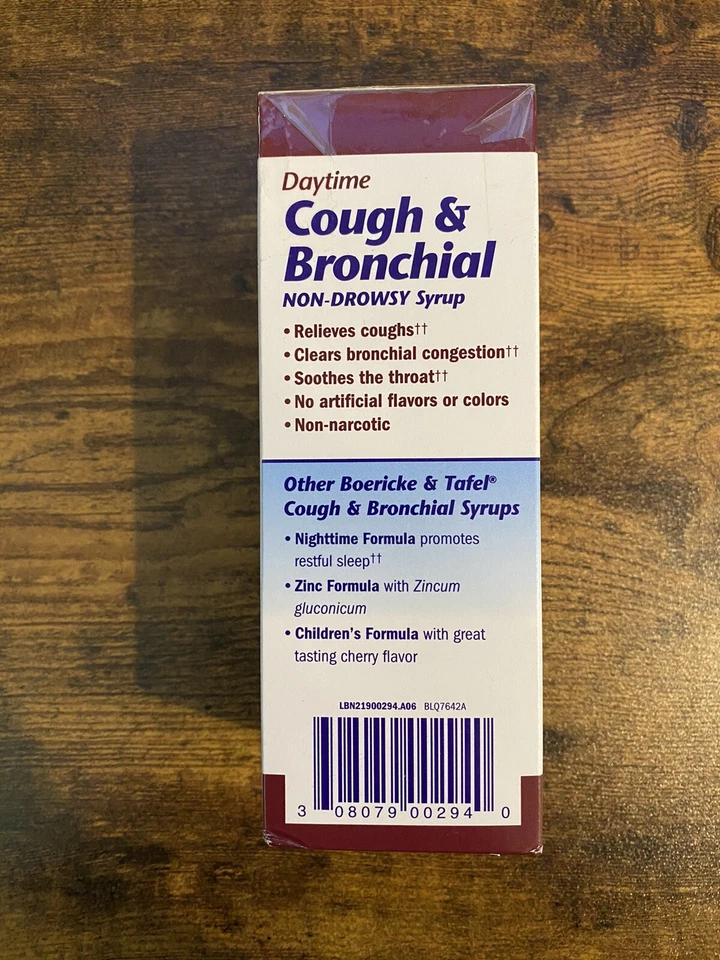 Boericke & Tafel Daytime Cough & Bronchial Syrup Non-Drowsy Homeopathic 8 Oz - Image 2 of 4