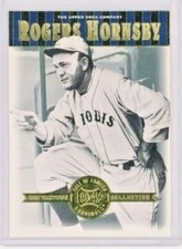 2001 Upper Deck Hall of Famers #11 Rogers Hornsby - St. Louis - HOF Mint
