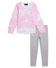 New Under Armour Baby Girls Crewneck Top & Leggings Set Choose Size MSRP $42
