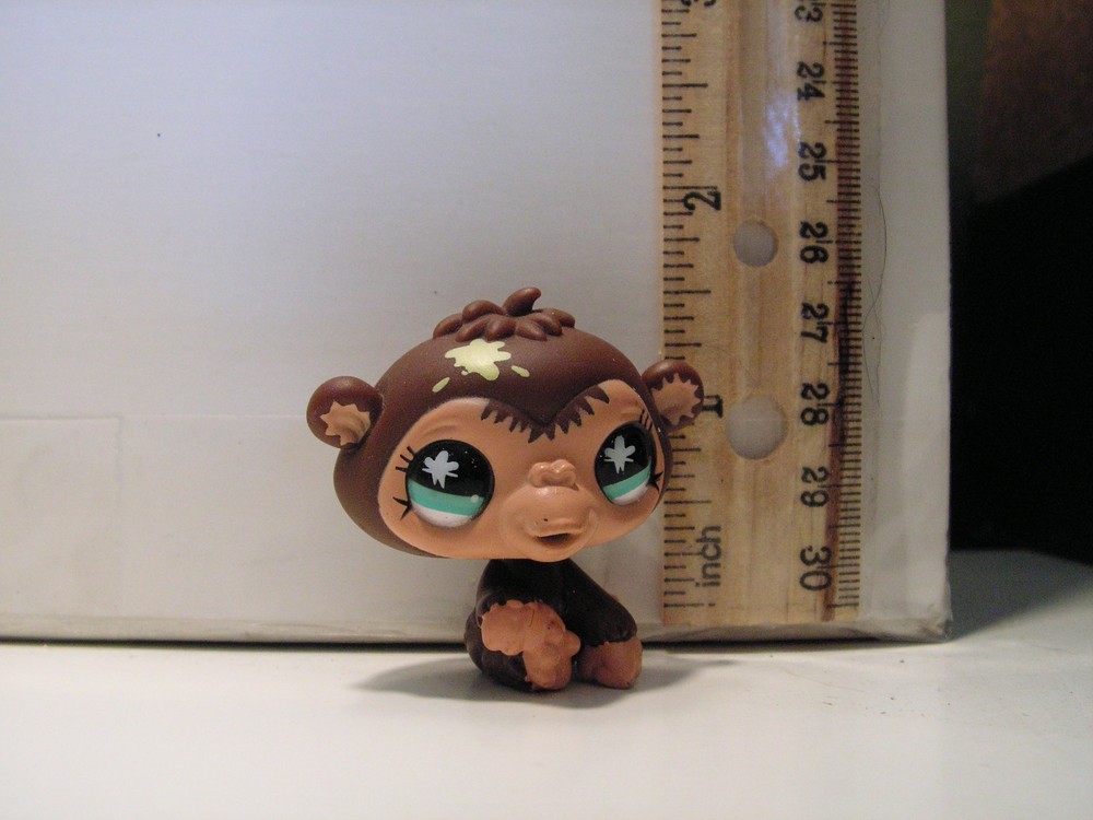 LITTLEST PET SHOP LPS BABY MONKEY CHIMPANZEE FIGURINE TOY