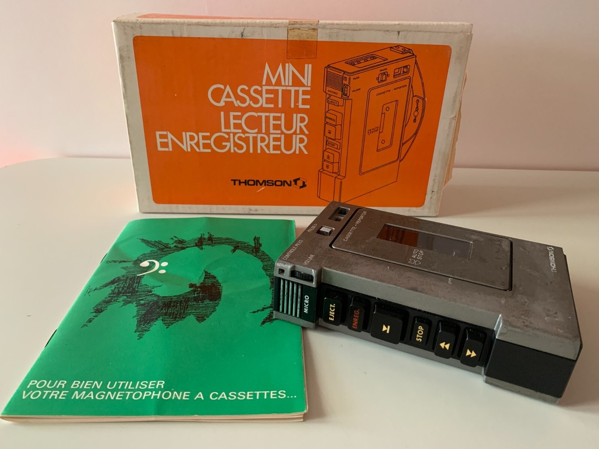 RARE MINI CASSETTE Lecteur Enregistreur Thomson Mk 151