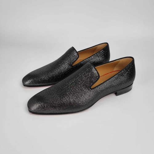 Mocasines metálicos negros Christian Louboutin diente de león nuevos eBay