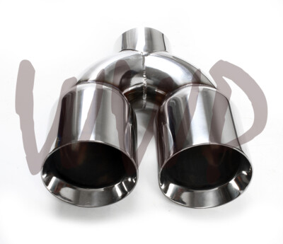 Dual Tip Single Stack Universal Polished Stainless Weld-On Dual Tip 3