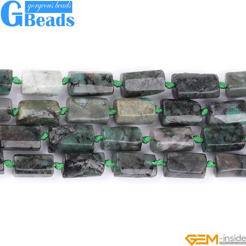 Natural Assorted Gemstone Faceted Tube Column Beads for Jewelry Making 8x12mm - Picture 37 of 192