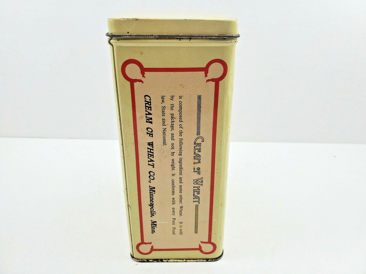 1984 Nabisco Cream Of Wheat Tin Red/White Canister Commemorative