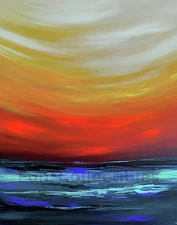 Digital image photo picture beautiful abstract sunset artwork phone wallpaper