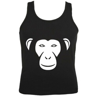 Tank Top Lustiger Schimpanse Affe Monkey Urwald Ärmellos für Frauen und Männer