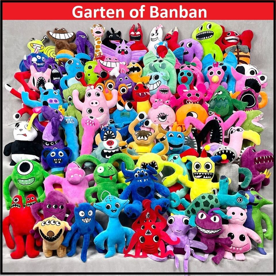 Garden of Banban 4 Plush,11 inches Garden of Ban ban 4 Plushies Toys(4th  G-Red)