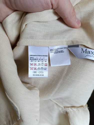 MAX MARA VINTAGE WOMENS LINEN JACKET - Picture 18 of 23