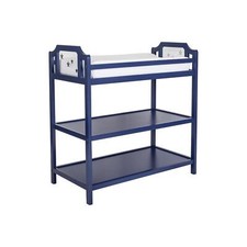 Baby Changing Table with 2 Storage Shelves Navy Blue or Light Gray Options