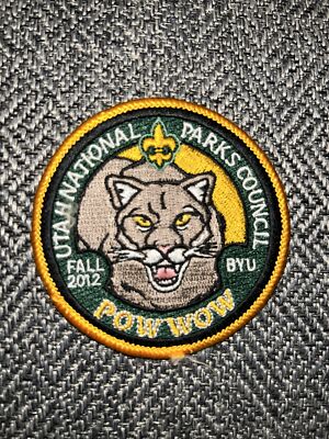 2012 Utah National Parks Council Fall Pow Wow BYU Cougars Boy Scout Patch