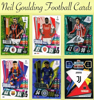 Topps Match Attax Extra 2020-21   CHAMPIONS/EUROPA LEAGUE Karten   Clubs A bis J