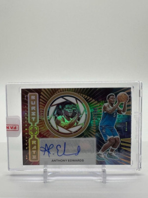 2023-24 Panini Photogenic Anthony Edwards Burst Rate Signatures Auto Gold 5/10