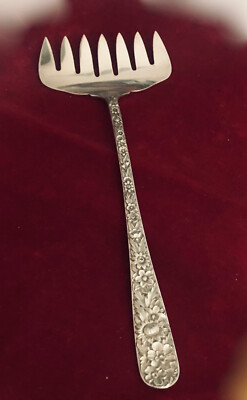 S.Kirk & Son ボンボンスプーン スターリングシルバー　ビンテージ S .KIRK & SON STERLING BACON FORK & BON BON SPOON ( 2) PIECES 2.56