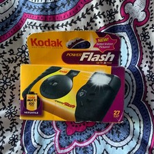 NEW SEALED Kodak Power Flash 35MM Camera Disposable One Time Use 27 Exposures   