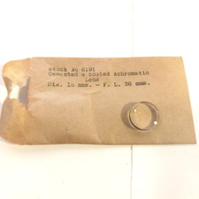 Cemented Coated Achromatic lens 18mm dia Focal Length 36mm Edmund Scientific