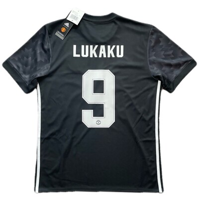 2017/18 Manchester United Away Jersey #9 Lukaku Medium Soccer