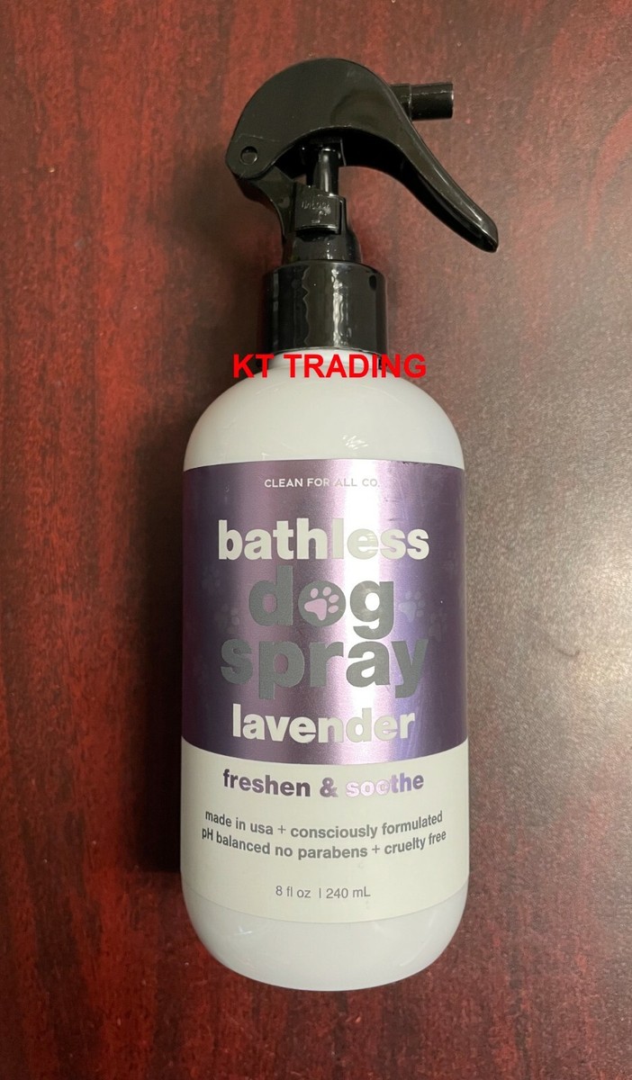 CLEAN FOR ALL LAVENDER BATHLESS DOG SPRAY w/ HEMP OIL Freshen