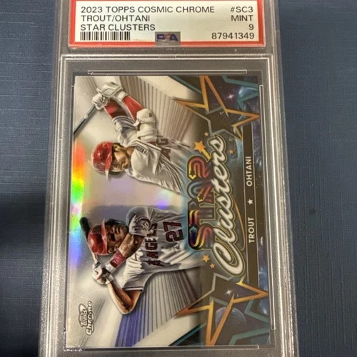 2023 Topps Cosmic Chrome Stars Clusters Mike Trout, Shohei Ohtani #SC-3