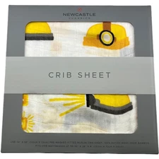 Hard Hat Bamboo Baby Crib Sheet Truck Construction Standard Fitted Newcastle