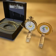 CITIZEN Pocket Watch Gold HEART OF JAPAN Gifu Prefecture Design
