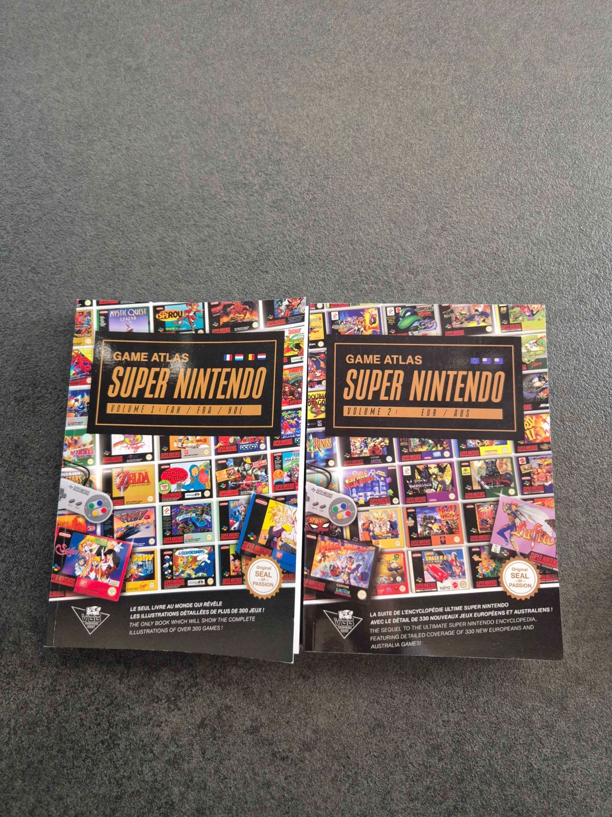 Pack Livres Game Atlas Super Nintendo Vol.1 + Vol.2 버전 클래식 SNES