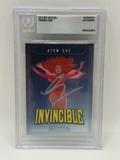 GILLIAN JACOBS SIGNED INVINCIBLE ATOM EVE KEEPSAKE TRADING CARD BECKETT COA AUTO