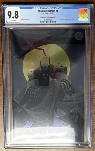 Absolute Batman #1 Batman Day 2025 Dragotta Foil Variant CGC Grade 9.8
