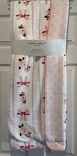 NWT Viral Laura Ashley Coquette Bow Oversized Reversible Throw Blanket 50x70
