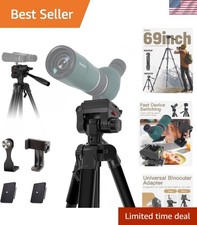 69  Tripod for Spotting Scopes, Binocular  Camera, Includes Binocular Adapte...