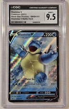 Blastoise V "SWSH101" Black Star Promo - Battle Deck CGC 9.5