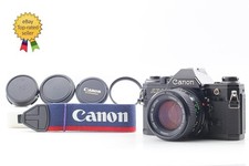   Almost MINT w/ Strap  Canon AE-1 Black SLR Camera NFD 50mm F1.4 Lens From Japan