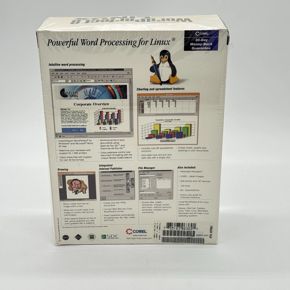 VINTAGE Corel WordPerfect 8 for Linux, NEW - Image 4 of 4